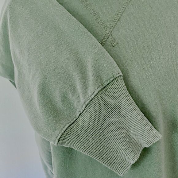 Women’s Soft Green Pullover Sweatshirt with Crewneck, Size: M - Picture 5 of 11